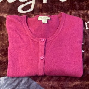 Appleseeds Spindrift Soft Cardigan w match SS Shell,Coral Rose,1X,worn 2-3x